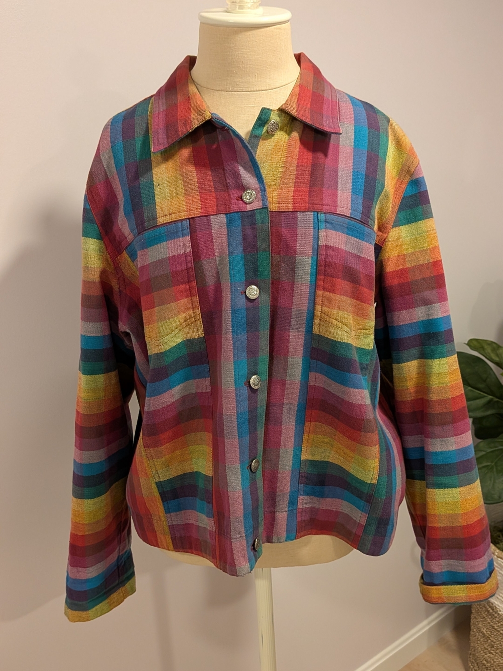 Alex Kim Rainbow Jacket | Boho | Funky | Whimsical | Vintage | Maddy Jae